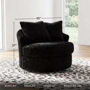 Signature Design by Ashley Furniture Gramwell Onyx Swivel Chair