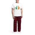 thumbnail image 5 of CafePress - Vintage Irish Flag Shamrock Pajamas - Men's Light Loose Fit Cotton Pajama Set, 5 of 7