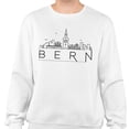 thumbnail image 2 of Skyline Bern Switzerland Sweatshirt Unisex Large White, 2 of 5