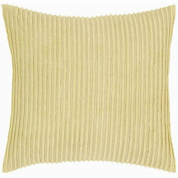Jullian Collection Super Soft & Light Weight Bold Stripes Euro Sham, Yellow