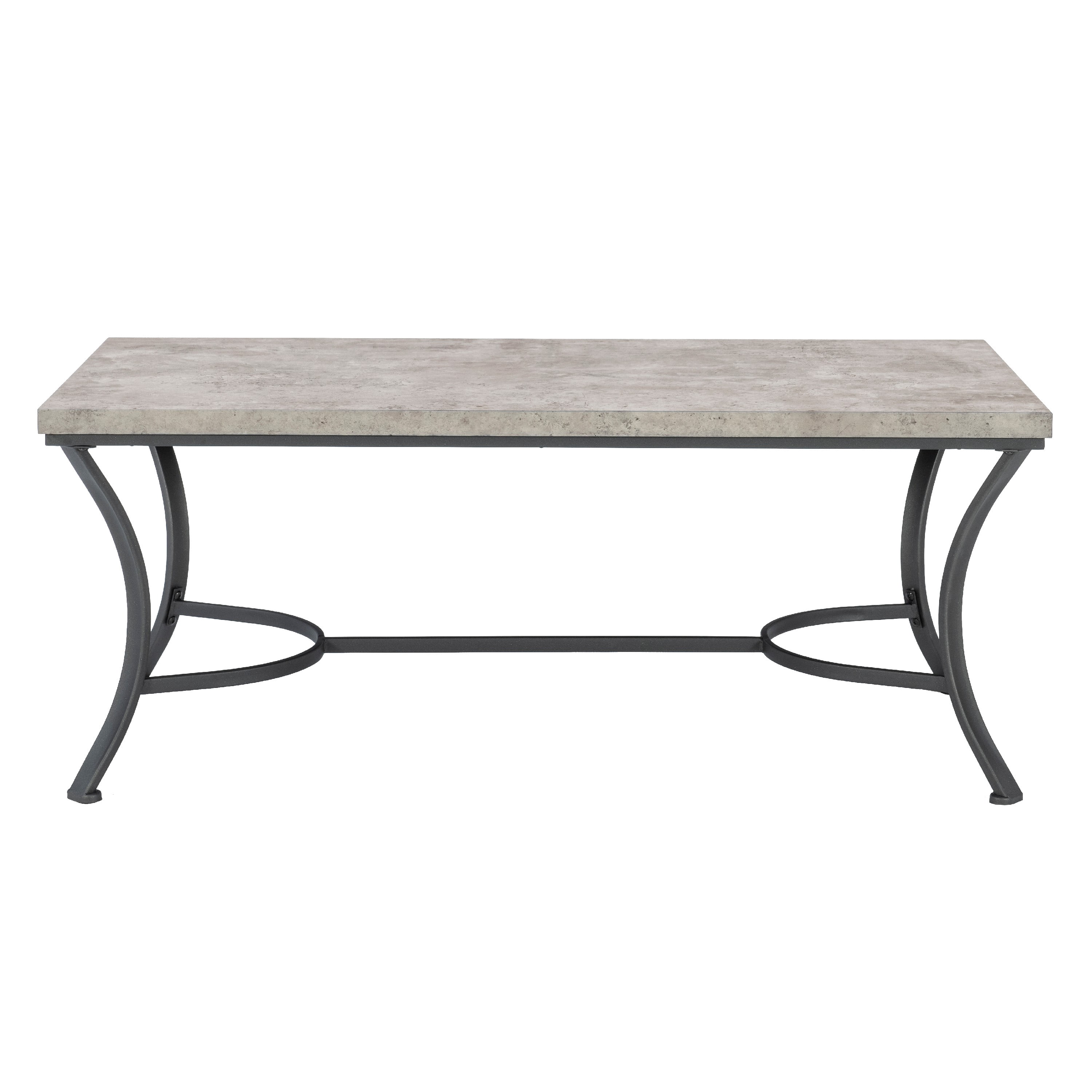 Powell Kimber 3-Piece Metal Occasional Table Set, Coal