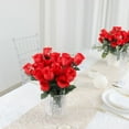 thumbnail image 6 of Efavormart 84 Artificial Buds Roses for DIY Wedding Bouquets Centerpieces Arrangements Party Home Decoration Supply - Red, 6 of 10