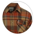 thumbnail image 2 of Gioberti Men's Brushed Flannel 100% Cotton Plaid Checkered Shirt with Corduroy Contrast, 2 of 4