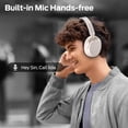 thumbnail image 2 of Monster Wireless Headphones, Noise Cancelling Headphones with Bluetooth 5.4, Foldable Lightweight Over Ear Headphone, Clear Talk, 70H Playtime, Dual Device Pairing, Comfort Fit, White, 2 of 7