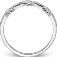 thumbnail image 2 of Sterling Silver Rhodium-Plated Clear Cz Knot Ringsize 8 - Jbsp, 2 of 5