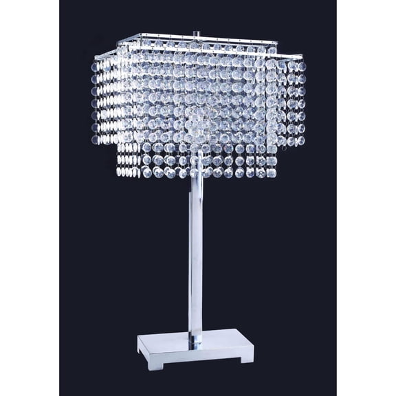 Crystal Strings Table Lamp - Silver