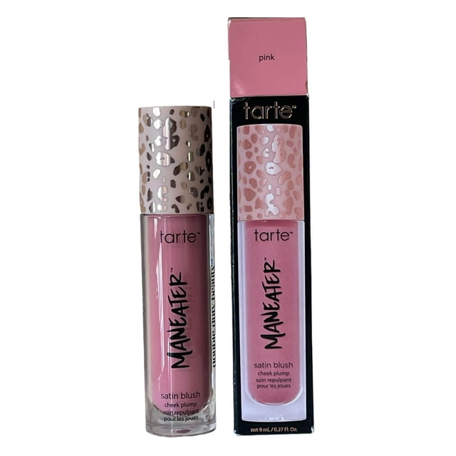 Blush Tarte Maneater, mejillas satinadas, rosa regordete, 8 ml, tamaño completo
