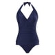 thumbnail image 1 of Gibobby Traje de Baño Sexy Bikini Traje de baño de color sólido para mujer de verano Traje de baño de moda Bikini de playa(Marina,M), 1 of 3