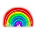 thumbnail image 2 of Carr, Hailey 32x25 White Modern Wood Framed Museum Art Print Titled - Neon Rainbow W, 2 of 4