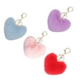 thumbnail image 4 of 4 llaveros de peluche con forma de corazón y pompón para decorar bolsos., 4 of 6