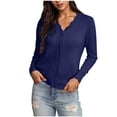 thumbnail image 3 of Bovxnpu Womens Cardigans Casual Loose Cover Ups, Women's Lightweight Crewneck Cardigan Sweater Button Down Cardigan Knit Shrugs Sweater XXL, 3 of 6