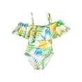 thumbnail image 2 of Family Matching Swimsuit Yellow Bikini Set for Women Girl Boy Men Swim Trunks Tropical Bathing Suit, 2 of 6
