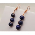 thumbnail image 6 of Handmade Lapis Lazuli Natural Drop Earrings , Stone Earrings, 6 of 7