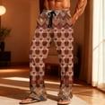 thumbnail image 1 of TaTaai Men's Valentine Print Loose Elastic Waist Pajama Pants, Valentine's Day Gift, Casual Leisure Straight Trousers With Pockets Gift, 1 of 8