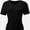 Black, variant on Women's Ultra-Soft V-Neck Short Sleeve Trendy Casual T-Shirt