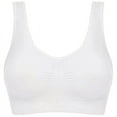 thumbnail image 4 of Bigersell Front Closure Bra Clearance Sleep Bras for Women Lace Bra Style R549 V-Neck Lightly Lined Bras Pull-On Bra Closure Women Size Breathable Sports Bras White L, 4 of 5