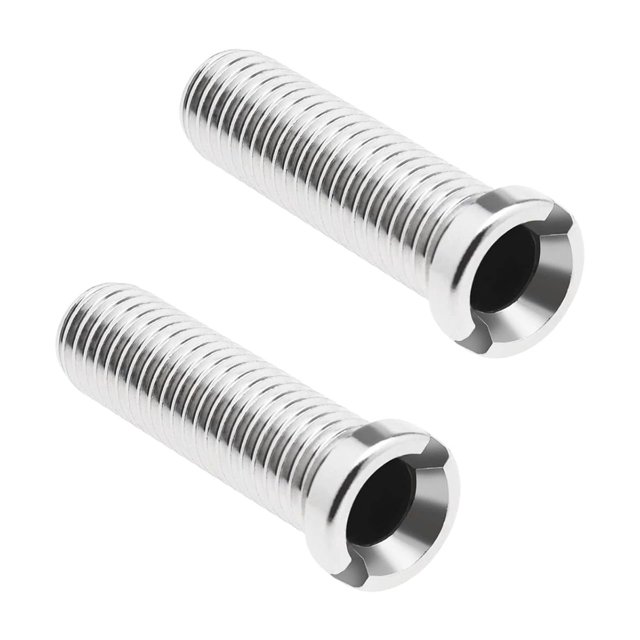 2pcs Kitchen Sink Strainer Screw 304 Stainless Steel Strainer Waste Threaded Screw Connector M12 × 45mm Sink Bolt Screw for Wash Basin Strainer Stopper