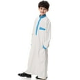thumbnail image 2 of 6-17 Ans Musulman Garçon Kaftan Robe Longue Robe Robe Robe Robe Robe Robe, 2 of 3