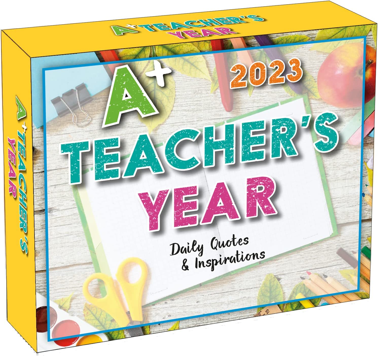 A Teacher's Year 2023 Boxed Daily Desk Calendar — Daily Quotes and