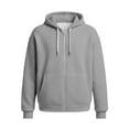 thumbnail image 4 of IWRICH Sweatshirt for Men Waffle Full Zip up Hooded Sweatshirts Cozy Solid Color Hoodie Casual Loose Fit Coat XL, 4 of 4