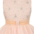 thumbnail image 2 of Little Girls Organza Sparkly Elegant Occasion Flowers Girls Dresses Lilac Size 4, 2 of 3