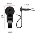 thumbnail image 2 of Ganchos colgadores de luces HiGift negros de acero inoxidable, 18 piezas, 2 of 8
