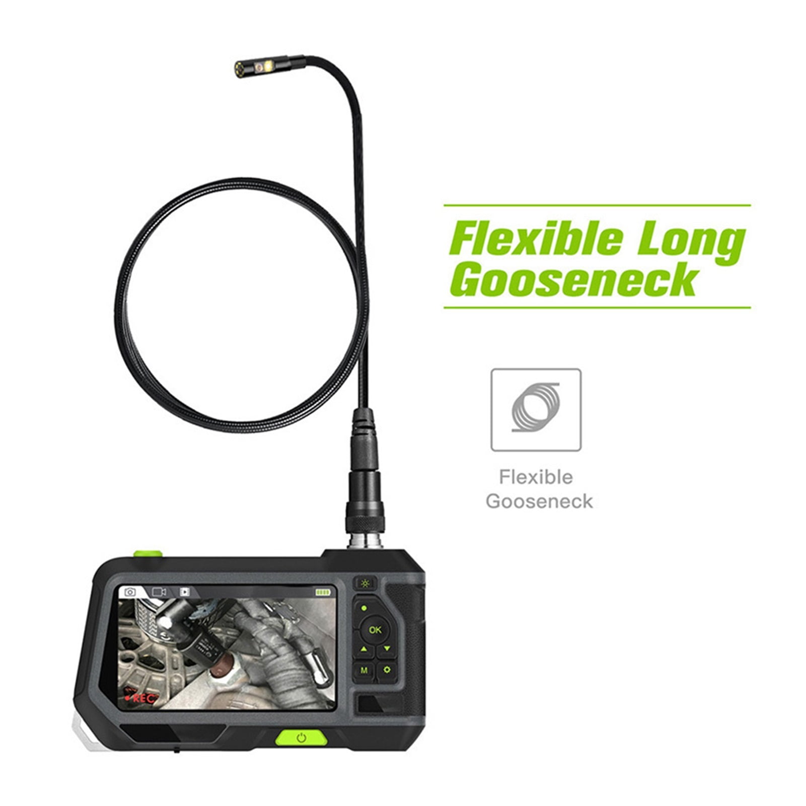 NTS500 5.5mm Dual & Three Lens Industrial Endoscope 2.0MP Inspection Camera 5 Inch 1280P HD LCD Waterproof Borescope with 6 LED ,Various Applicable