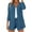 Blue, variant on Duoif Long Cardigans for Women Ladies' Casual Cotton Linen Solid Color Breathable Cardigan Womens Cardigan Blue L