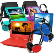 Ematic 9" Portable DVD Player with Matching Headphones and Bag