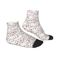 thumbnail image 6 of Salouo Cat Bear Rabbit Pattern Unisex Middle Tube Socks,Middle-Finger Knee High Socks Over The Calf Tube Stocking Crew Stockings for Women and Men Tube Socks, 6 of 8