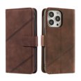 thumbnail image 3 of Feishell Wallet Case for Apple iPhone 14 Pro,Premium PU Leather Full Protection Cover with 9 Card Slots & Wrist Strap,Shockproof Magnetic Clasp Folio Flip Kickstand Phone Cover,Brown, 3 of 21