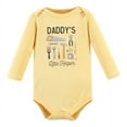 thumbnail image 3 of Hudson Baby Infant Boy Cotton Long-Sleeve Bodysuits, Construction Work 5-Pack, 9-12 Months, 3 of 7