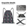 thumbnail image 3 of Kdxio Christmas Party Print Drawstring Backpack Bag,Waterproof Draw String Back Sack, Gym Drawstring Bags Swim Bag For Unisex, 3 of 5