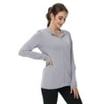 thumbnail image 3 of TRYSIL Women's UPF 50+ Sun Protection Hoodie Jackets Athletic Lightweight Full-Zip Long Sleeve Outdoor, 3 of 8
