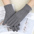 thumbnail image 1 of Guantes cálidos de otoño e invierno para hombres y mujeres, de terciopelo de conejo, de moda para exteriores, para montar a caballo, con forro polar, gruesos, a prueba de frío, con pantalla táctil, 1 of 6