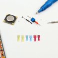 thumbnail image 2 of 200pcs Electrical Insulated Terminals Nylon Spade Quick Disconnect Connectors Kit Male And Female Spade Wire Crimp Terminal Assortment Kit, 2 of 3