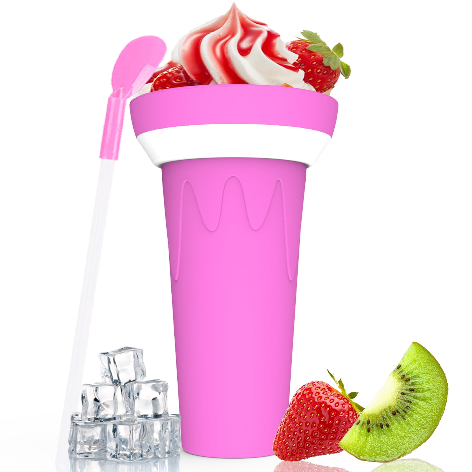 Norboe Slushie Maker Cup, Quick Frozen Magic Squeeze Cup, Double Layer 