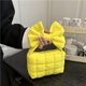thumbnail image 2 of Almacenamiento Bolso Candy Colo Con Un Lazo Mano para Niñas Invierno () Rojo Amarillo, 2 of 9
