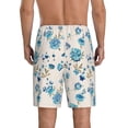 thumbnail image 2 of Yiaed Rose Flowers for Men's Soft Sleep Pajama Short Lounging Pajama Shorts-Medium, 2 of 8