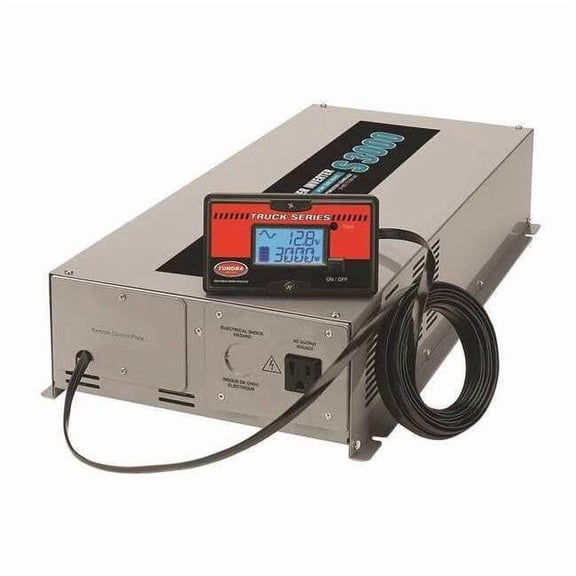 Power Inverter, Pure Sine Wave, 6,000 W Peak, 3,000 W Continuous, 2 Outlets