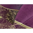 thumbnail image 4 of Ambesonne Eastern Quilted Bedspread Set 3 Pcs, Oriental Floral Swirls, King Size, Fuchsia Pale Yellow Plum, 4 of 5