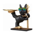 thumbnail image 2 of POLISE Spaces French Bulldog Bird Feeder, Whimsical Themed Decor with Black & Gold Color, 10.5 Inch Height Indoor/Outdoor Feeding Station, Decorative Sculpture with Feeding Tray, 2 of 7