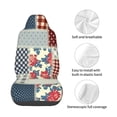 thumbnail image 4 of Fuzoiu Patchwork In Country Style Print Elastic Car Seat Covers, Seat Cover Protector,Universal Fit Interior Covers for Most Cars,Washable Seat Cover Non Slip for SUV,Sedan,Van, 4 of 5