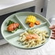 thumbnail image 1 of Bandeja redonda dividida de 3 compartimentos para una preparación de comidas equilibrada, platos para el control de porciones, vajilla de plástico reutilizable, apta para microondas y lavavajillas, 1 of 6