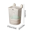 thumbnail image 3 of YIMWNYI Suction Cup Dirty Clothes Basket, Wall Mounted Foldable Laundry Storage, Bathroom Organizer for Towels, Robes, Modern Design for Small Spaces, Space-Saving Solution, 3 of 7