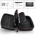 thumbnail image 3 of Carrying Case Fit for Nintendo 2DS XL, TSV Hard Travel Protective Case with 16 Game Card Slots, Removable Accessories Pouch, Black, 3 of 9