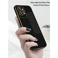 thumbnail image 7 of Compatible with Realme GT2 Pro Case Silicone Shockproof Realme GT2 Pro Phone Case Anti-Scratch Ultra Thin Plating TPU Cases (Realme GT2 Pro, Black), 7 of 7