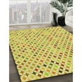 thumbnail image 3 of Ahgly Company Tapis de Zone Carré Lavable en Machine Orange Doré, 7 Pieds Carré, 3 of 7