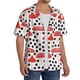 thumbnail image 2 of Fotbe Forest Mushrooms Camisa Estampada de Manga Corta para Hombre, Casual de Verano, Estilo Playero, Sin Arrugas-Small, 2 of 5