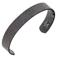 thumbnail image 2 of Metro Jewelry Black Ion Plated Damascus Steel Cuff Bangle Bracelet, 2 of 6